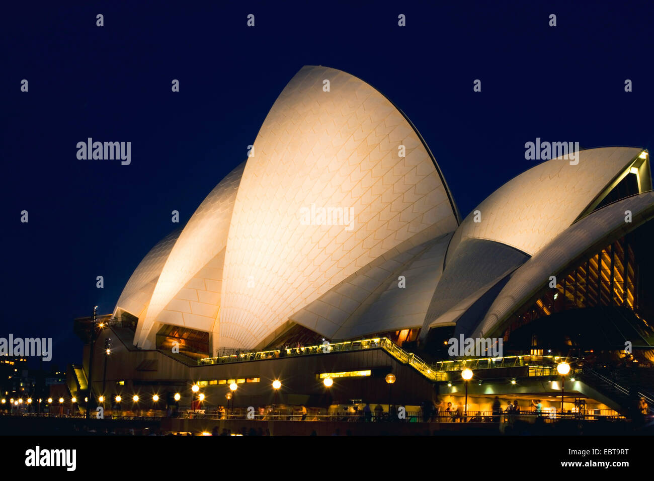 Opéra de Sydney la nuit, l'Australie, New South Wales, Sydney Banque D'Images