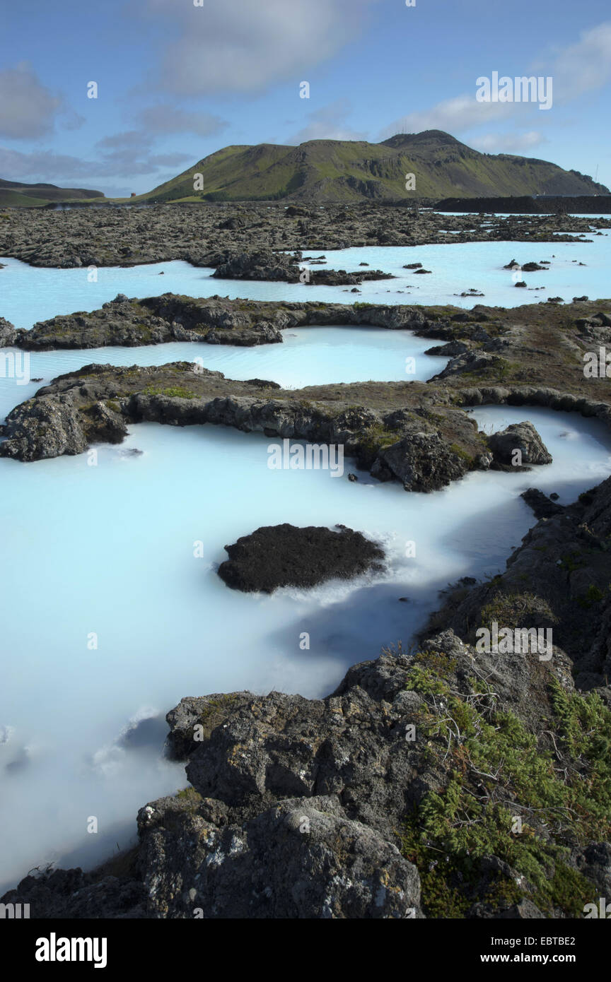 Le spa géothermique Blue Lagoon, Islande, Grindavik Banque D'Images