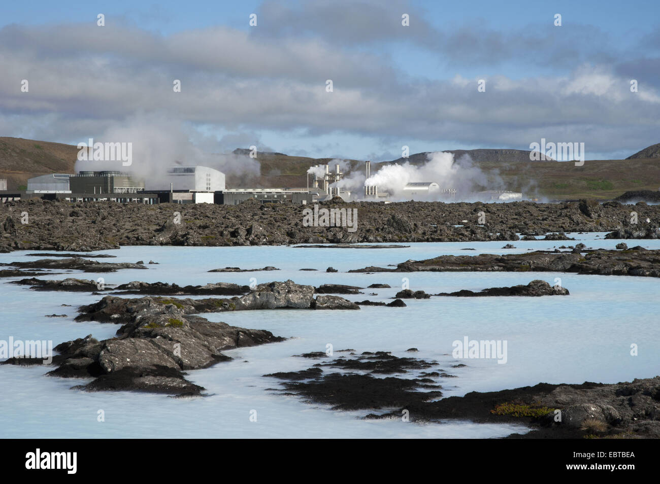 Le spa géothermique Blue Lagoon et géothermique, l'Islande, Grindavik Banque D'Images