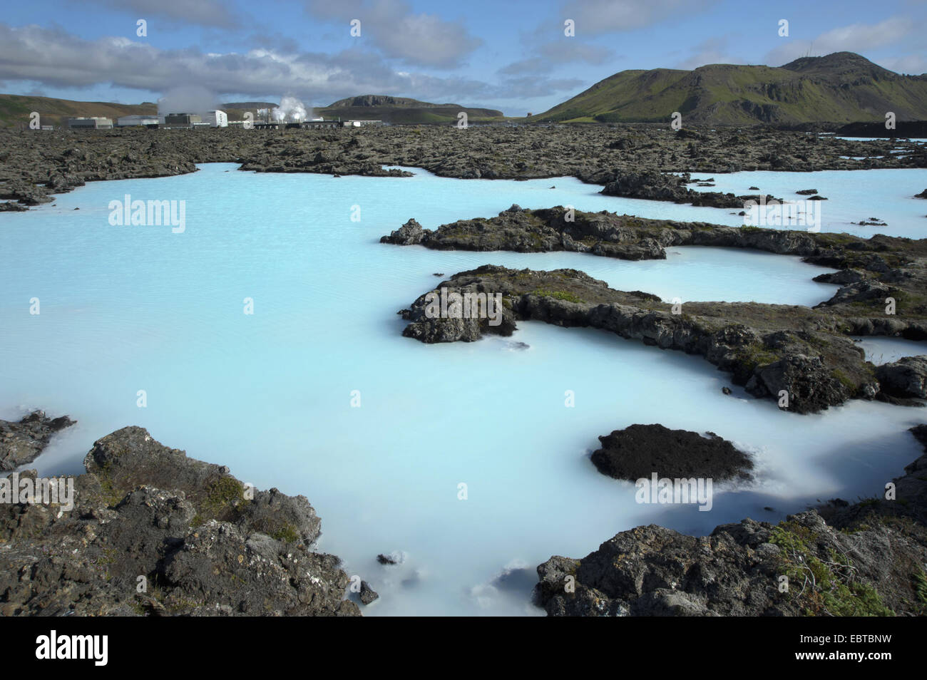 Le spa géothermique Blue Lagoon, Islande, Grindavik Banque D'Images