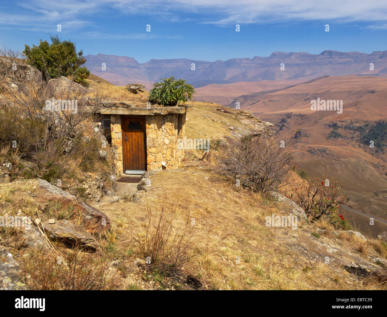 Au point de vue château du géant, Afrique du Sud, Kwazulu-Natal, Drakensberge Banque D'Images