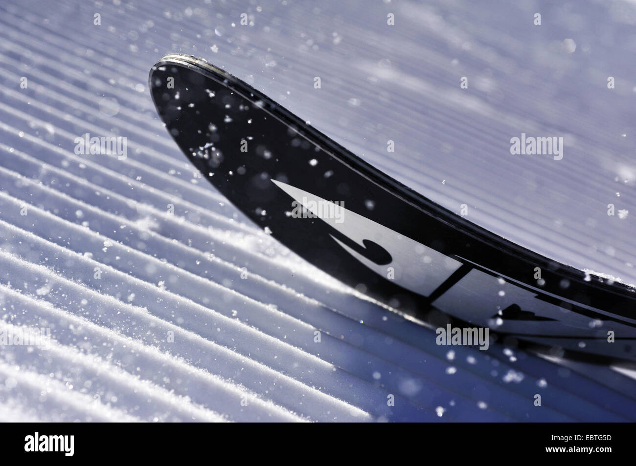 Ski sur piste, France Banque D'Images