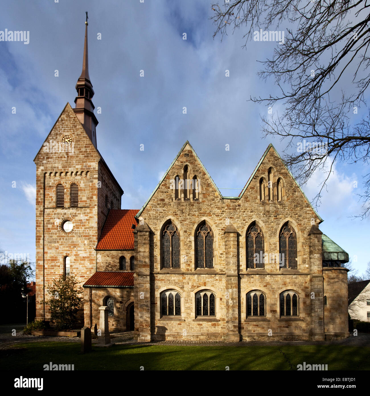 L'Église Sankt Vinzentius, Allemagne, Rhénanie du Nord-Westphalie, région de la Ruhr, Bochum Banque D'Images