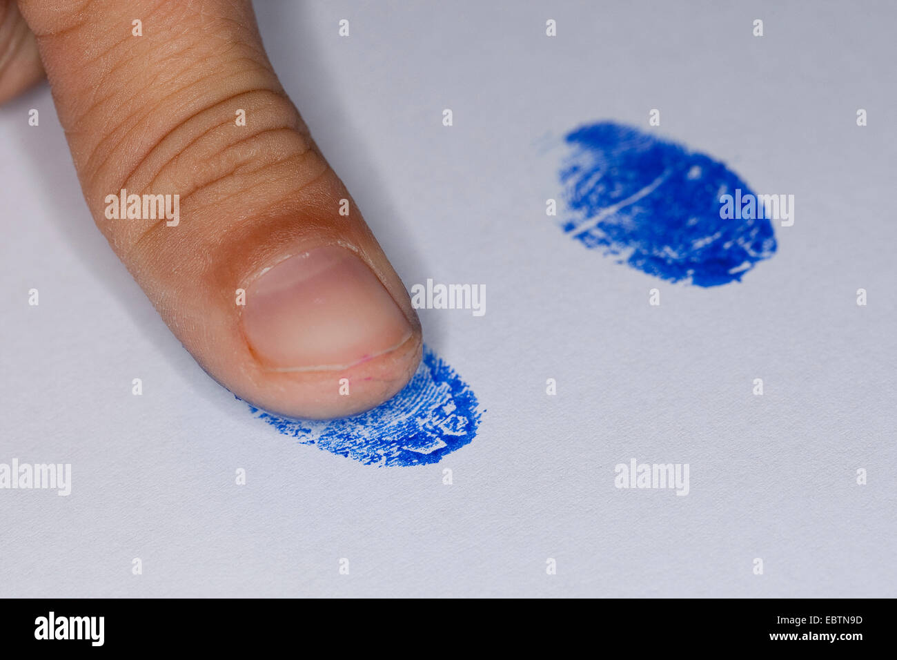 Fixé avec l'empreinte d'un tampon d'encre stam Banque D'Images