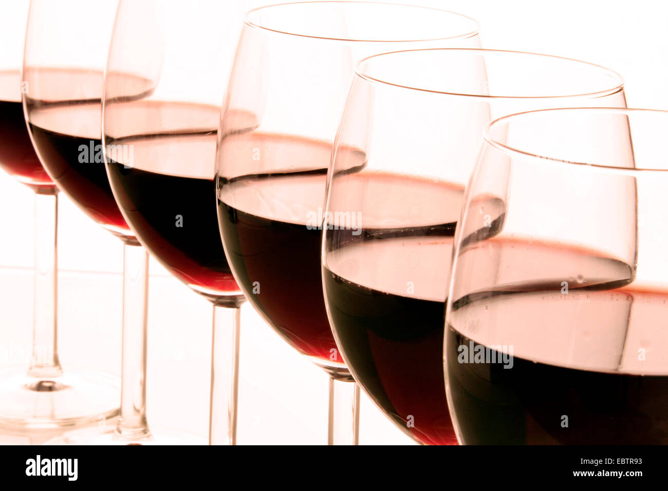 verre à vin rouge Banque D'Images