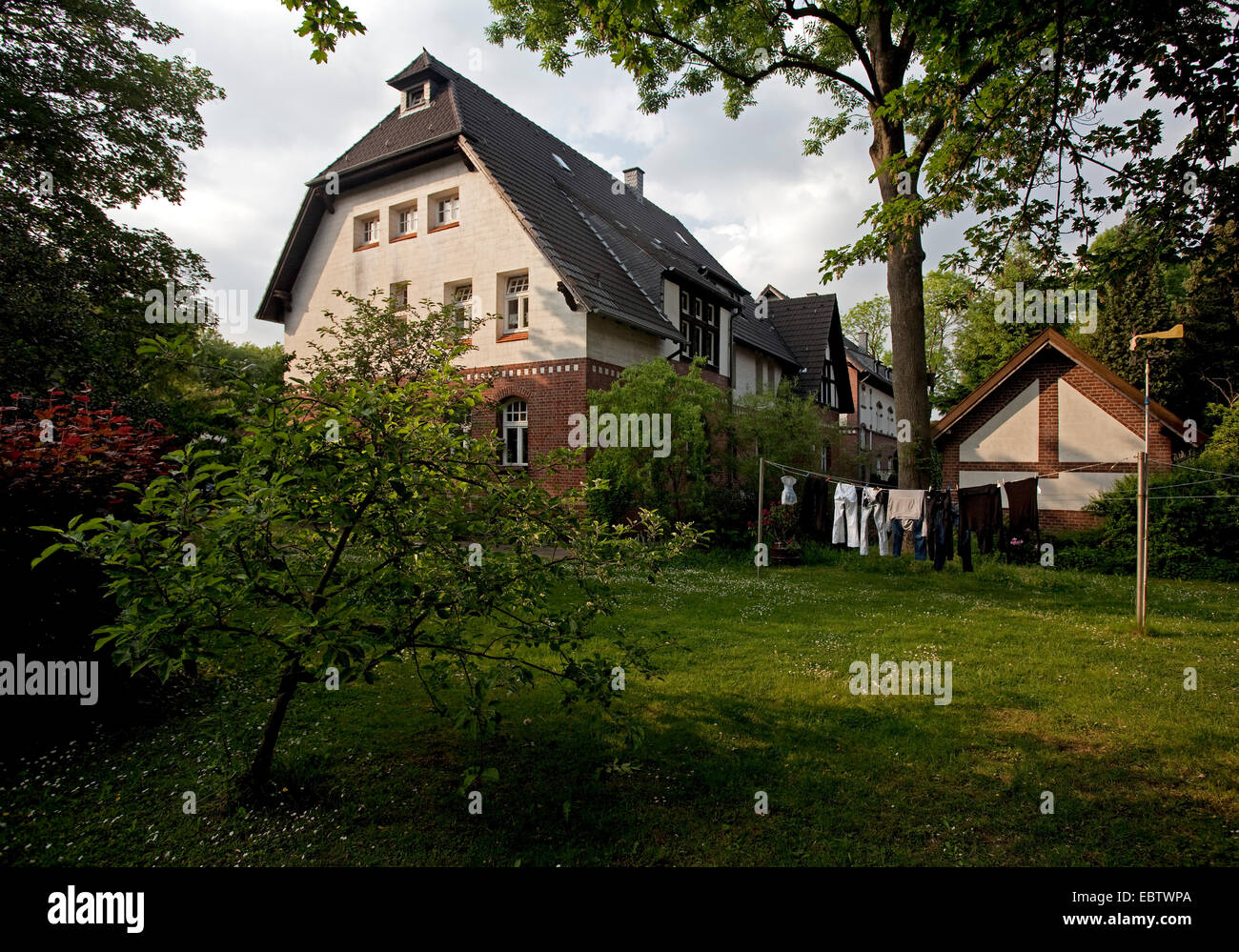 Zone résidentiel de mineurs près de Landwehr Zollern II/IV Colliery, Allemagne, Rhénanie du Nord-Westphalie, Ruhr, Dortmund Banque D'Images