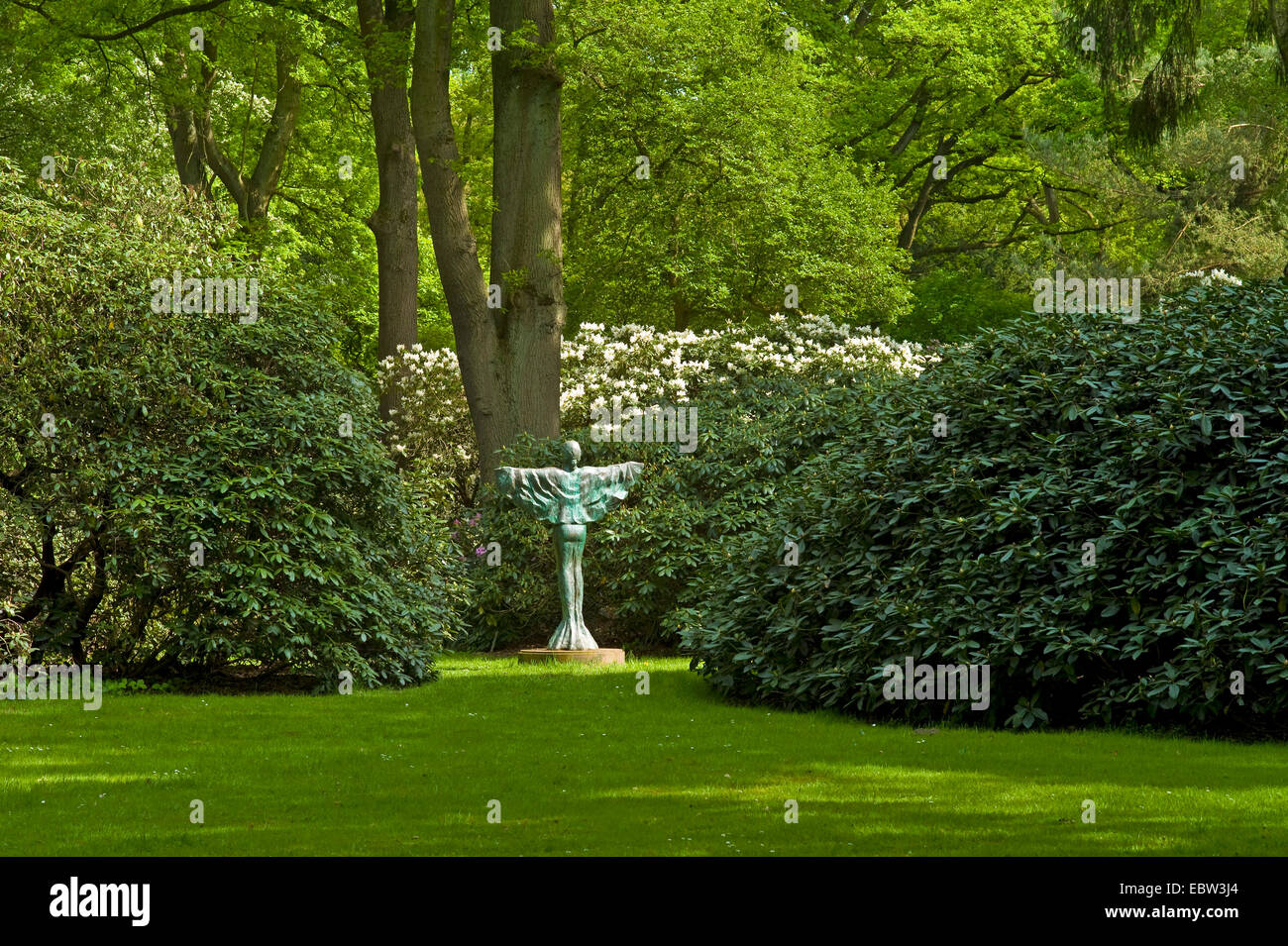 Dans la figure de bronze Rhododendron-Park Bremen , Allemagne, Bremen Banque D'Images