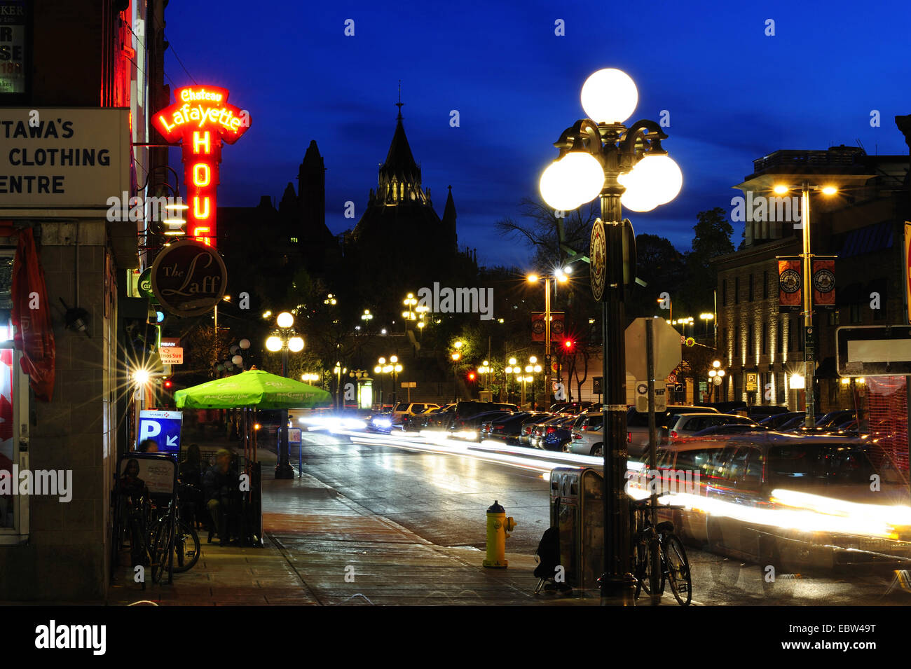 Nuit à Ottawa, Canada, Ontario, Ottawa Banque D'Images