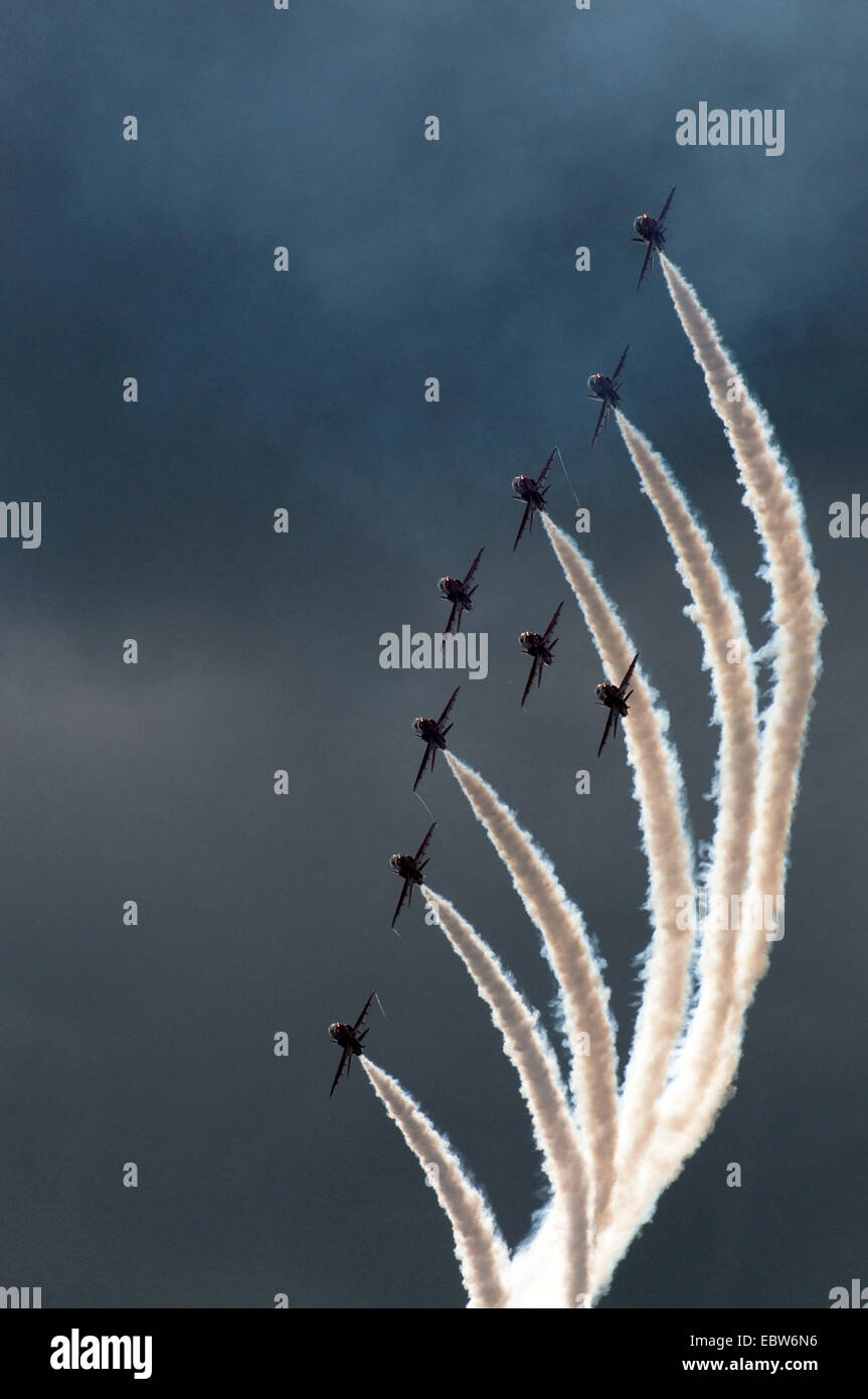 L'escadron d'acrobaties aériennes dans le ciel, Royaume-Uni, Ecosse Banque D'Images