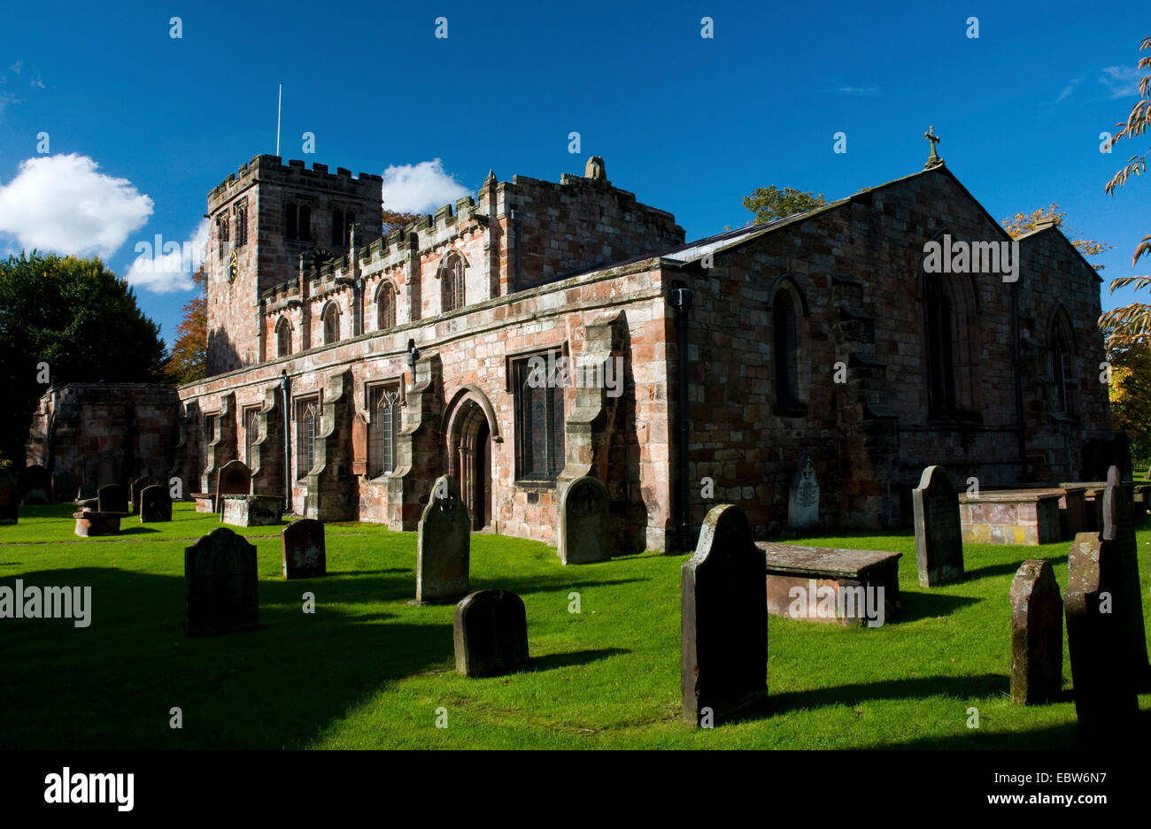 Église de Saint-Laurent, France, Régions, Bretagne, Appleby Banque D'Images