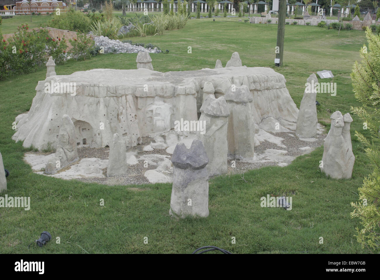 La Cappadoce en Turquie, modèle miniature, Nevsehir Banque D'Images