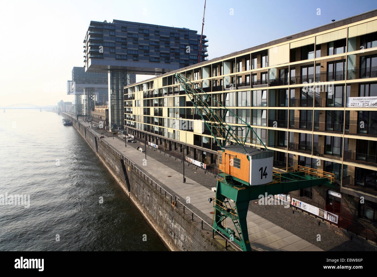Rheinauhafen avec Kranhaeuser, Allemagne, Berlin, Cologne Banque D'Images