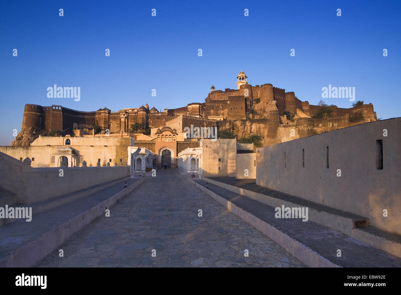 Chemin de fort Kuchaman, Inde, Rajasthan, Kuchaman Banque D'Images