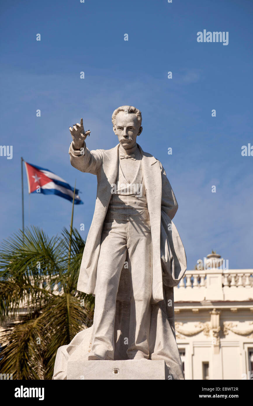 Jose Marti Monument au Parque Central ou Central Park, La Havane, Cuba Banque D'Images
