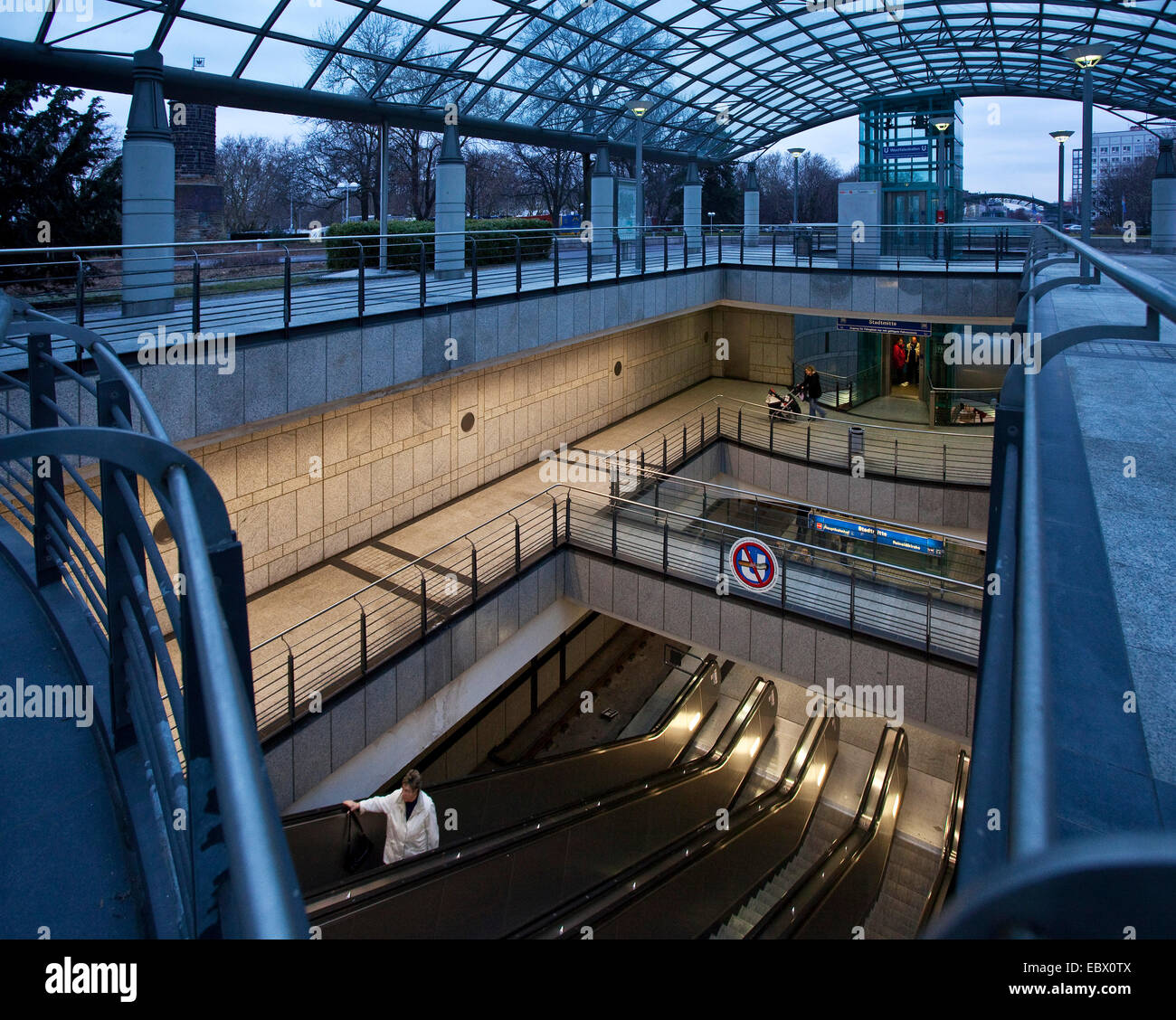 Station de métro "Westfalenhallen", l'Allemagne, en Rhénanie du Nord-Westphalie, Ruhr, Dortmund Banque D'Images