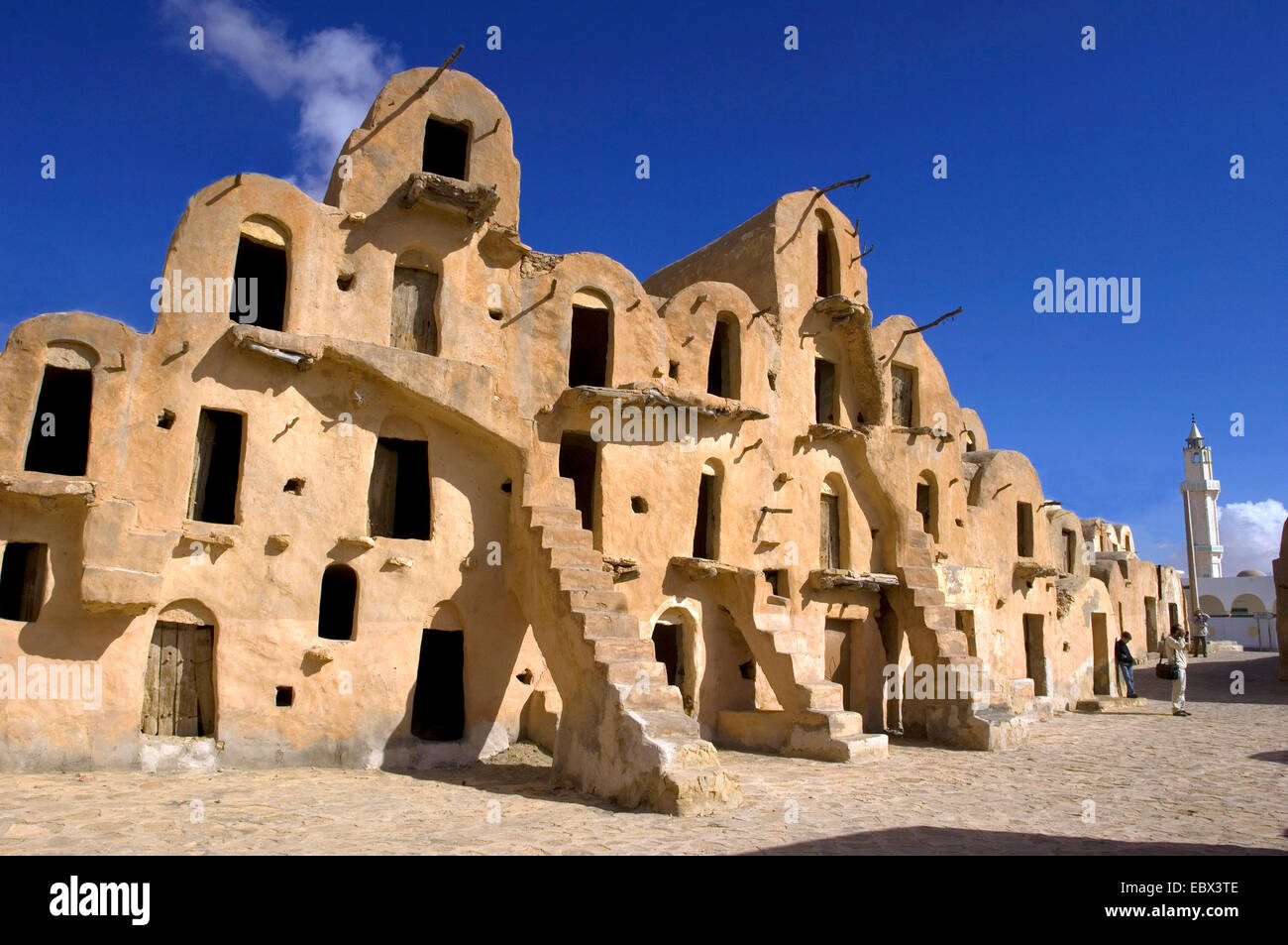 Vieille maison près de Tataouine dans le sud du pays, la Tunisie Banque D'Images
