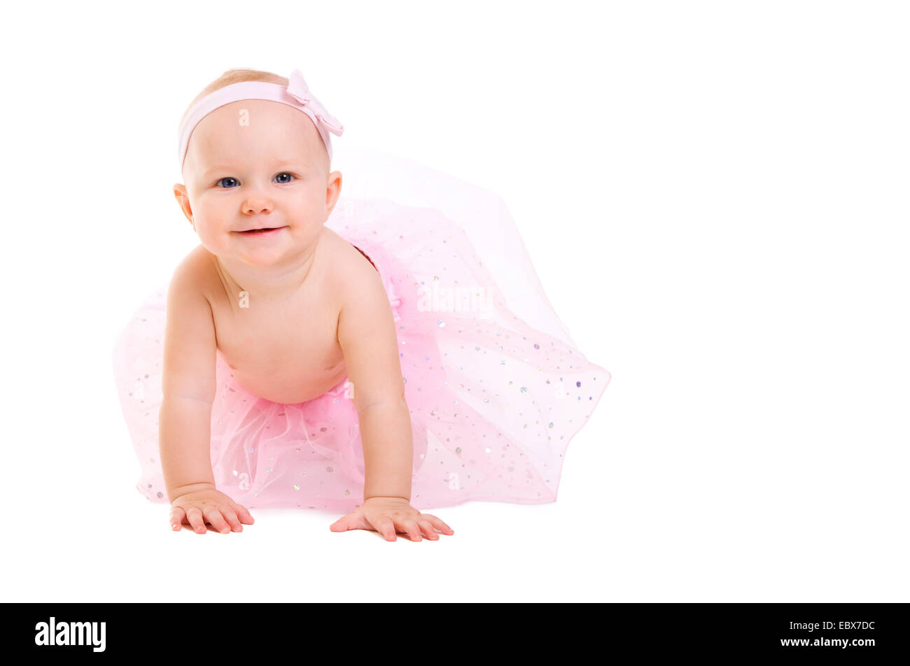 Ballerine Bebe Tres Mignon Happy Baby Girl Jupe Ballerine Photo Stock Alamy