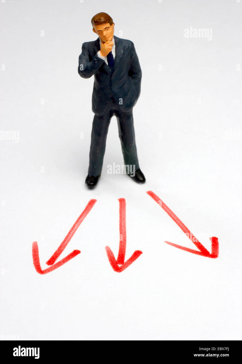 La décision du gestionnaire des symboles Banque D'Images