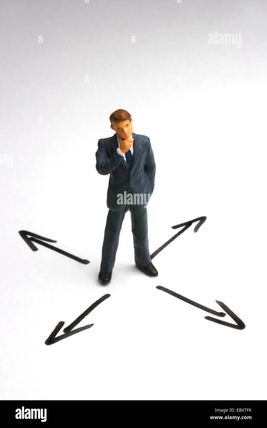 La décision du gestionnaire des symboles Banque D'Images