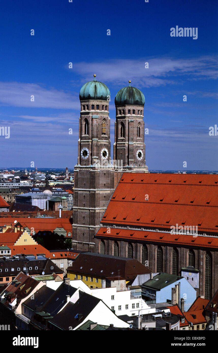 La Frauenkirche de Munich, Allemagne, Bavaria, Munich Banque D'Images