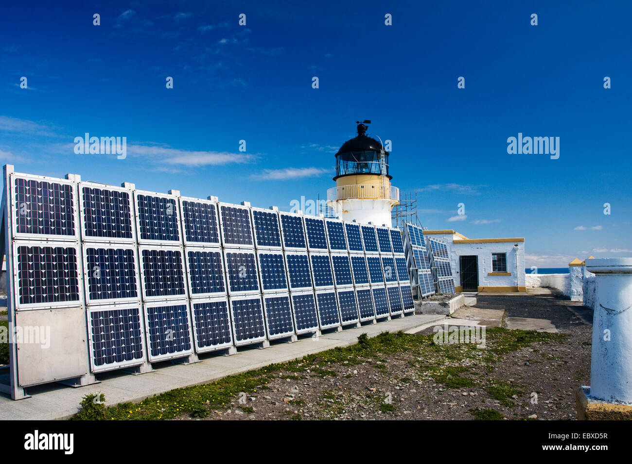 Phare de la côte nord de Fair Isle, Royaume-Uni, Ecosse, îles Shetland, Fair Isle Banque D'Images