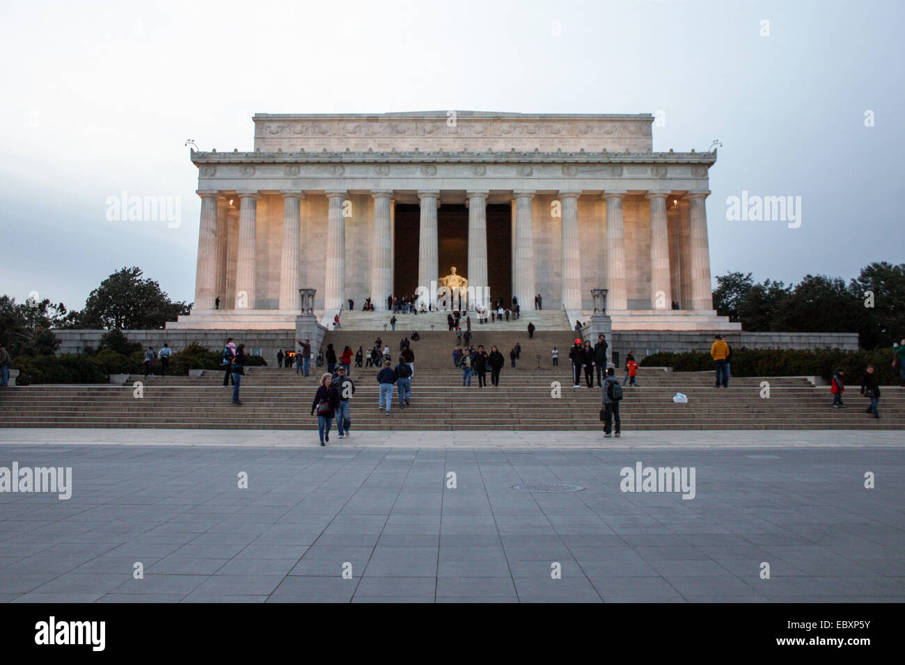 USA : le Lincoln Memorial à Washington, DC. Photo de 24. Novembre 2010. Banque D'Images