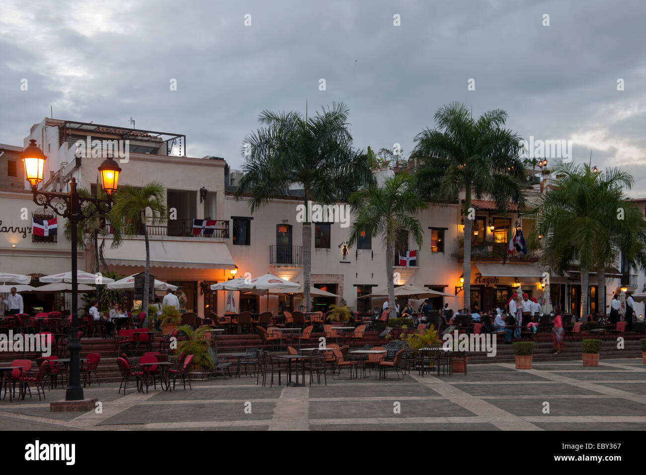 Dominikanische Republik, Santo Domingo, la Zona Colonial, la Plaza de la Hispanidad, Banque D'Images