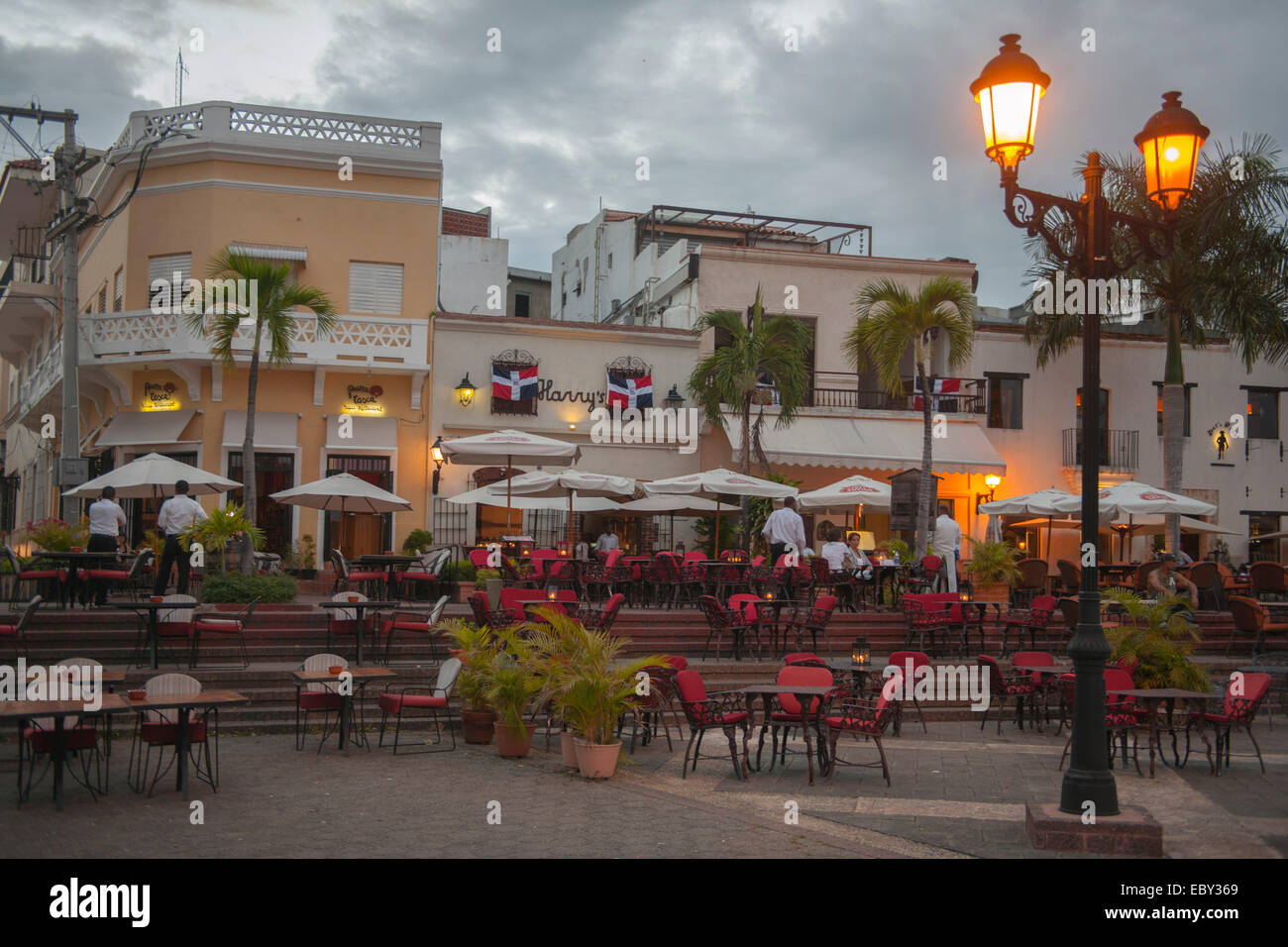 Dominikanische Republik, Santo Domingo, la Zona Colonial, la Plaza de la Hispanidad, Banque D'Images