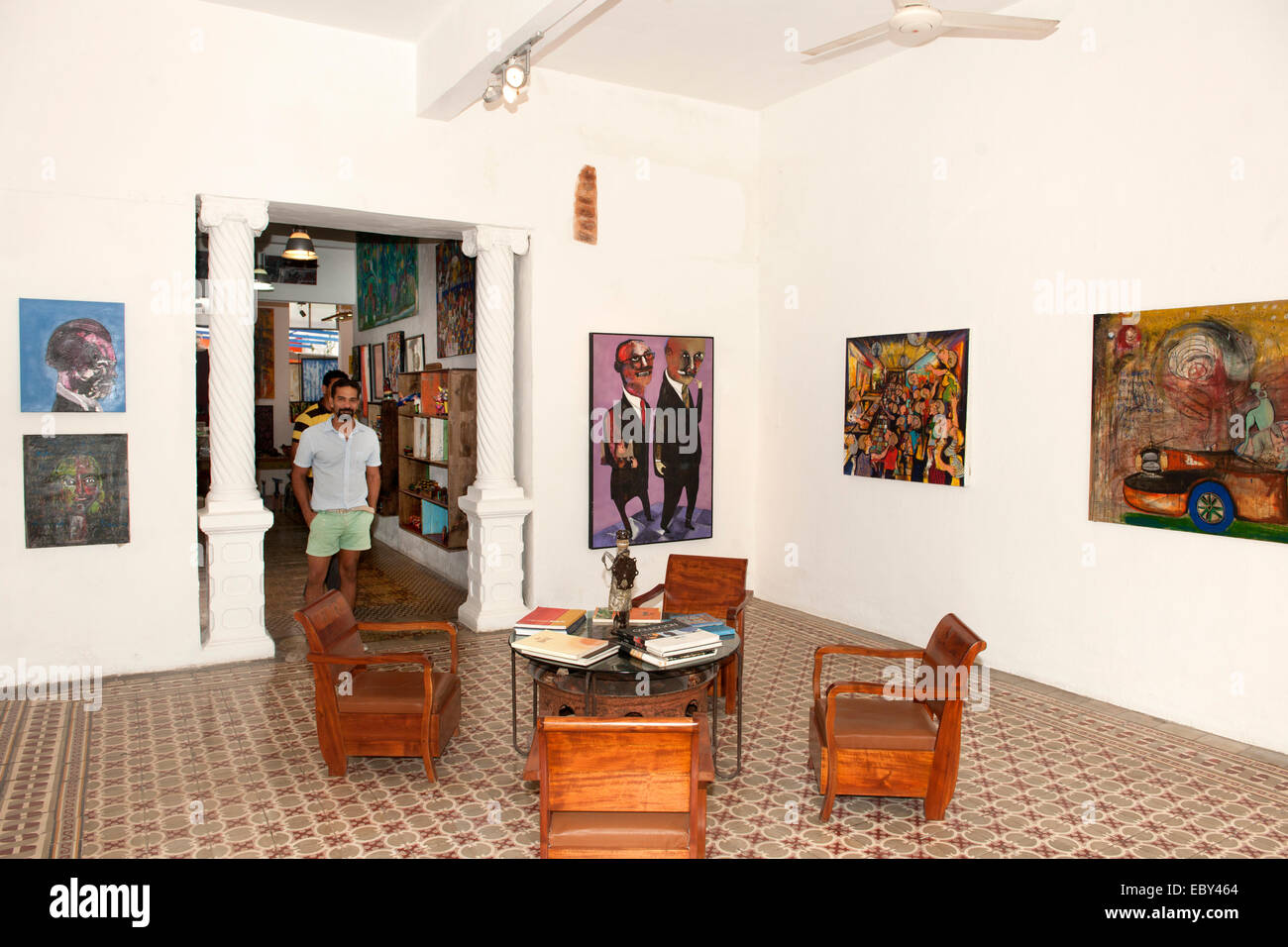 Dominikanische Republik, Santo Domingo, la Zona Colonial, Galerie Banque D'Images