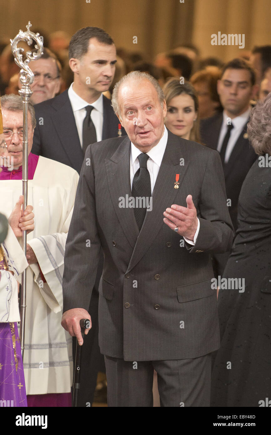Le Roi Juan Carlos I a décidé d'abdiquer avec : Juan Carlos de borbon Où : Madrid, Espagne Quand : 02 Juin 2014 Banque D'Images