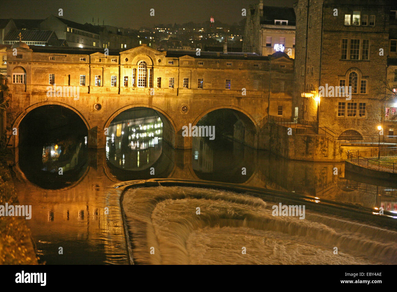 Pont Pulteney Bridge Street, Bath, Angleterre Royaume-uni Avon Banque D'Images