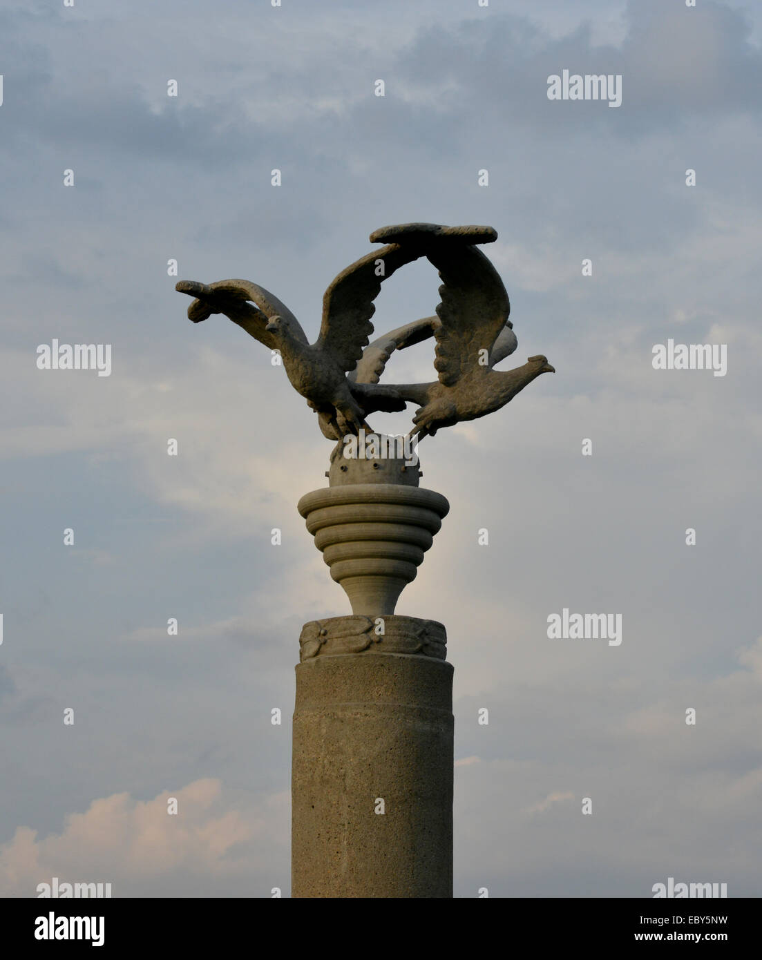 C'est un monument à la mémoire de Majdanek (Pologne). Banque D'Images