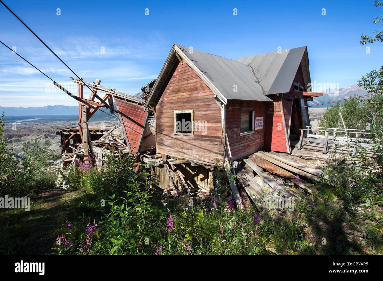 Kennecott mine, également connu sous le nom de Kennecott Mines ou l'AHRS Site No XMC-001, est un camp minier abandonné dans l'Alaska,Valdez-Cordova Banque D'Images