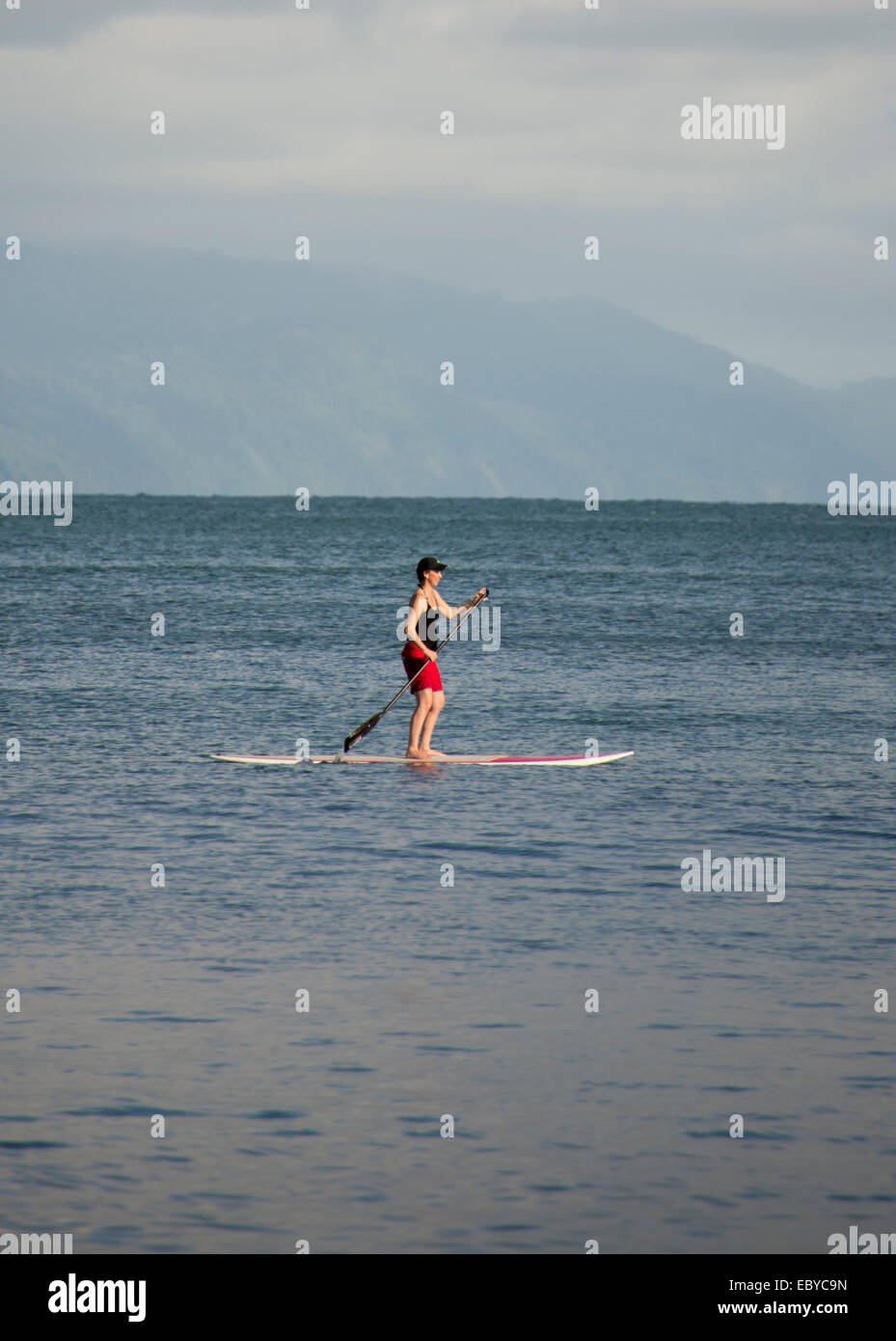 Paddle au Costa Rica Banque D'Images