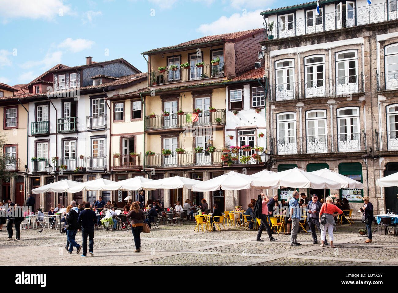 Praça do Santiago Guimaraes, Portugal Banque D'Images