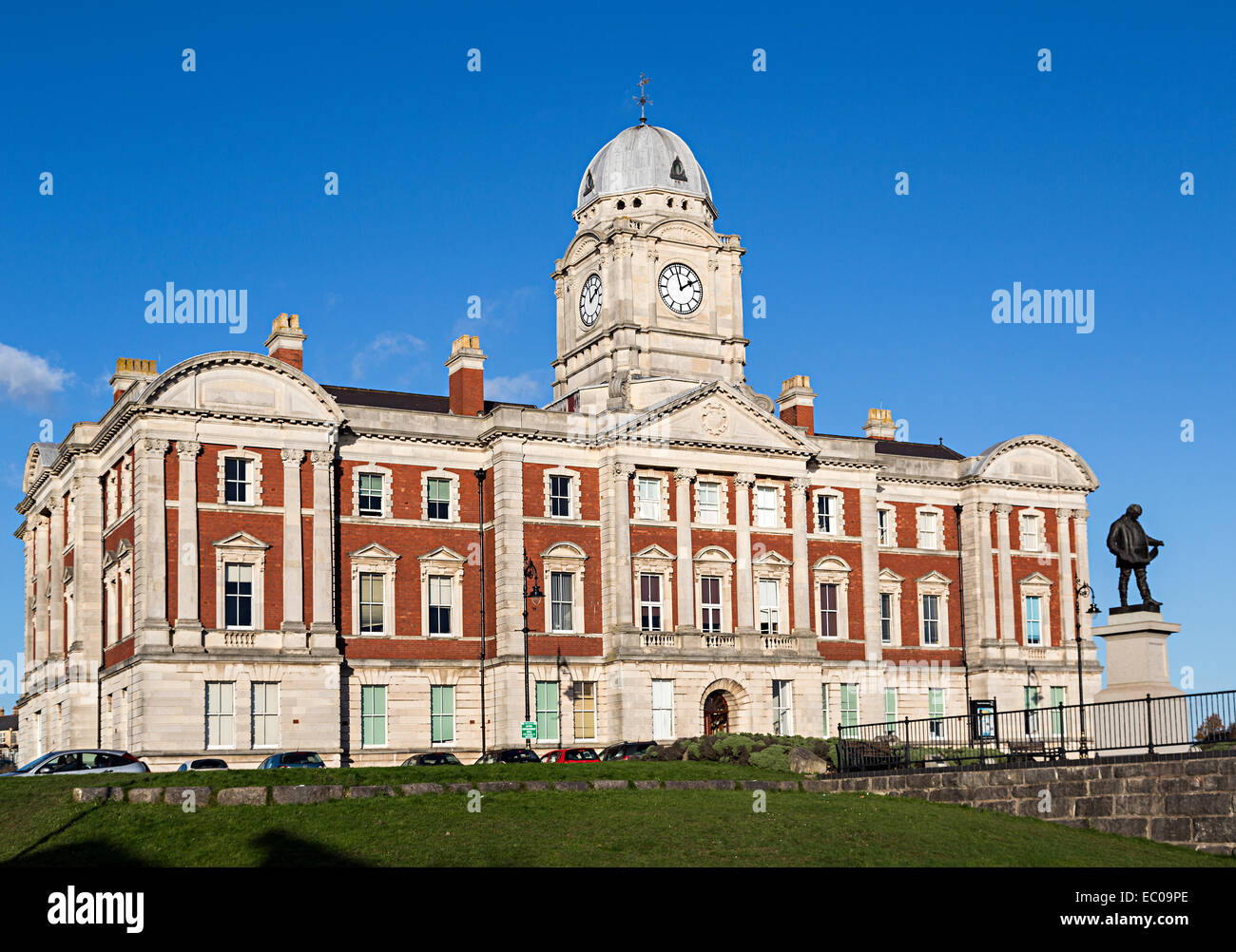Construction de quais, Port de Barry, Pays de Galles, Royaume-Uni Banque D'Images