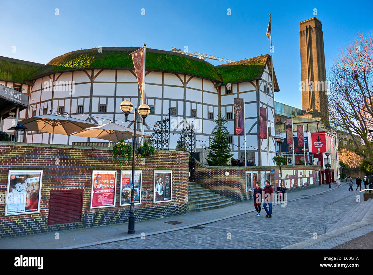 Le Théâtre du Globe était un théâtre à Londres associé à William Shakespeare. Banque D'Images
