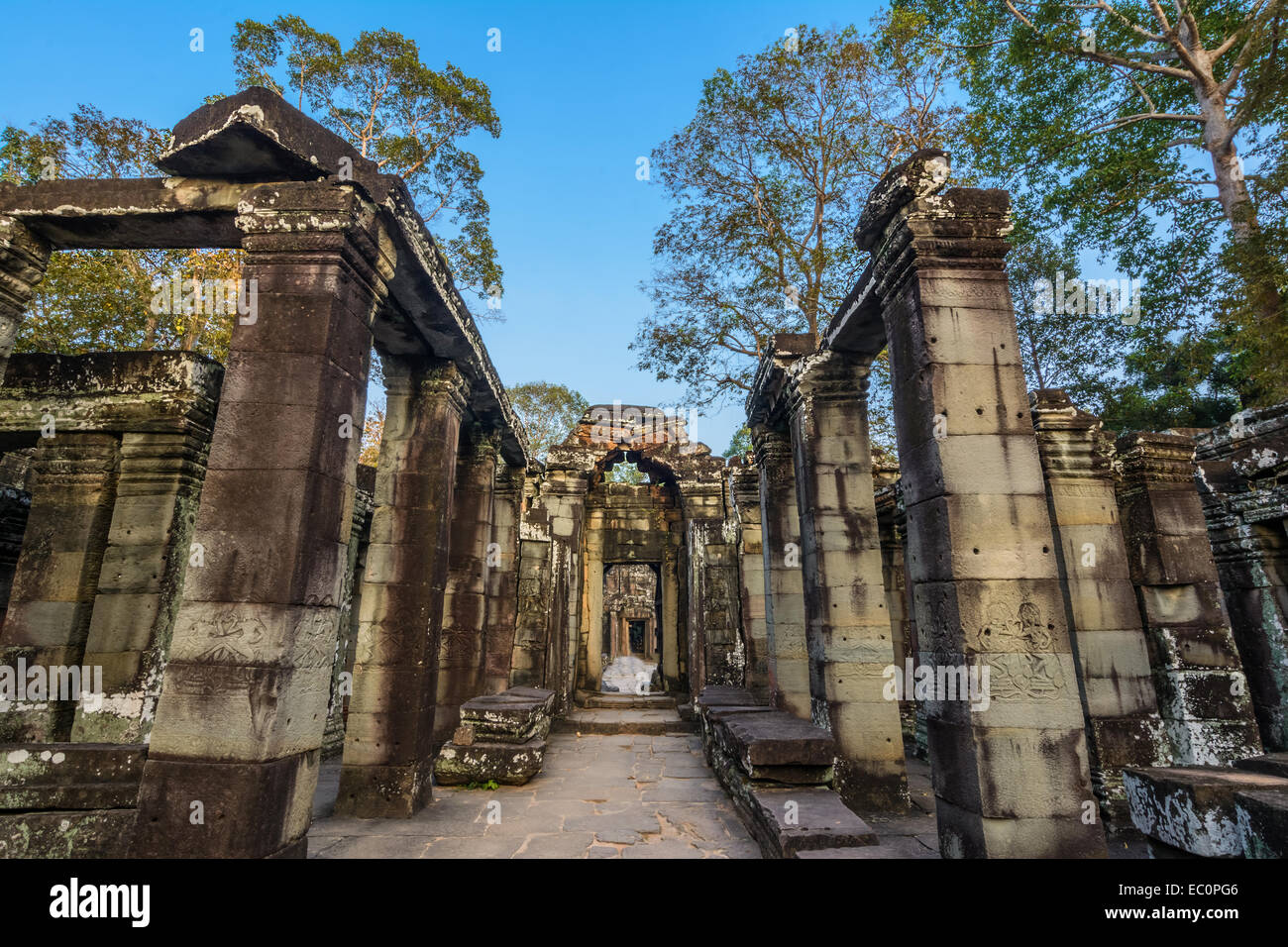 Bateay Kdei temple, Ankor Wat coudre l'Unesco patrimoine mondial. Banque D'Images