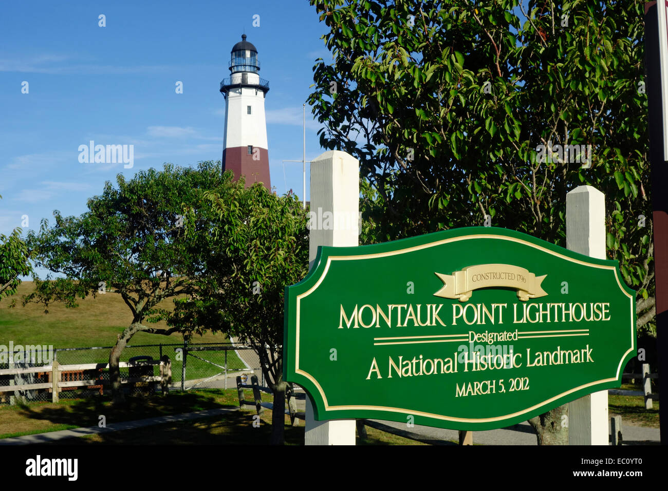 Le phare de Montauk à long island New York Banque D'Images