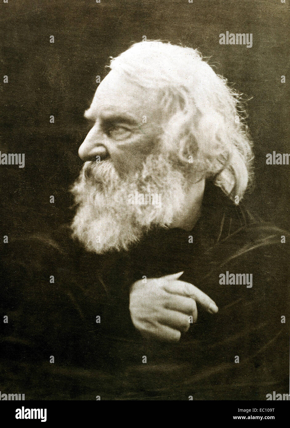 Le poète américain Henry Wadsworth Longfellow Banque D'Images