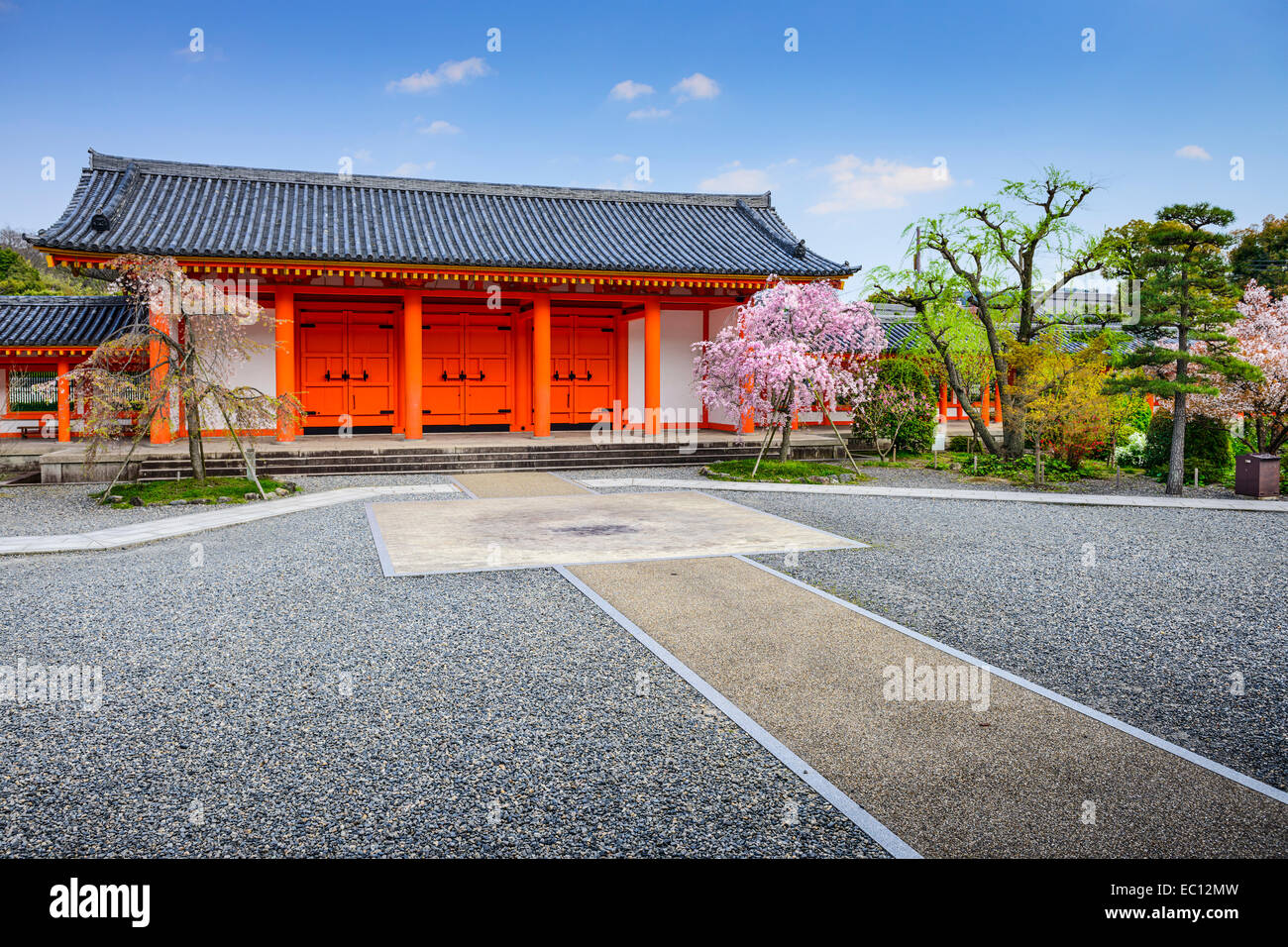 Temple sanjūsangen-dō, Kyoto, Japon. Banque D'Images