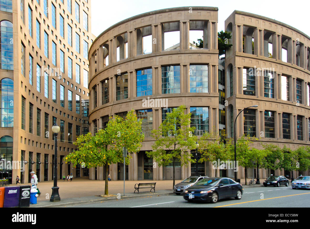 Bâtiment de la bibliothèque centrale de Vancouver Banque D'Images