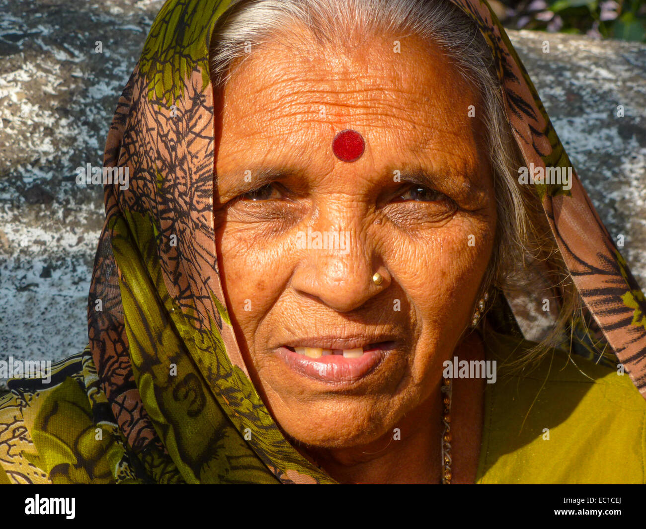 Portrait de femme indienne Banque D'Images
