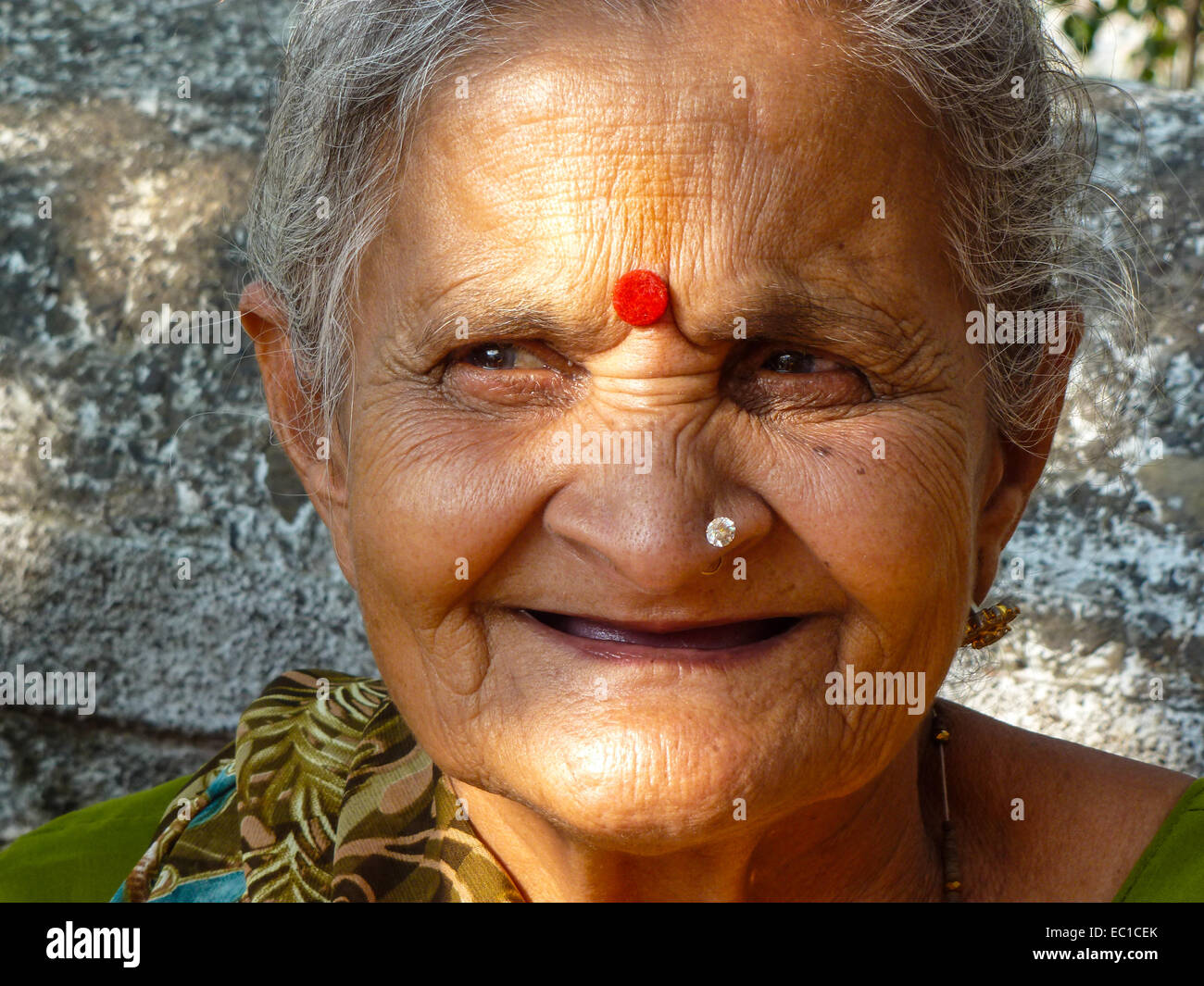 Portrait de femme indienne Banque D'Images