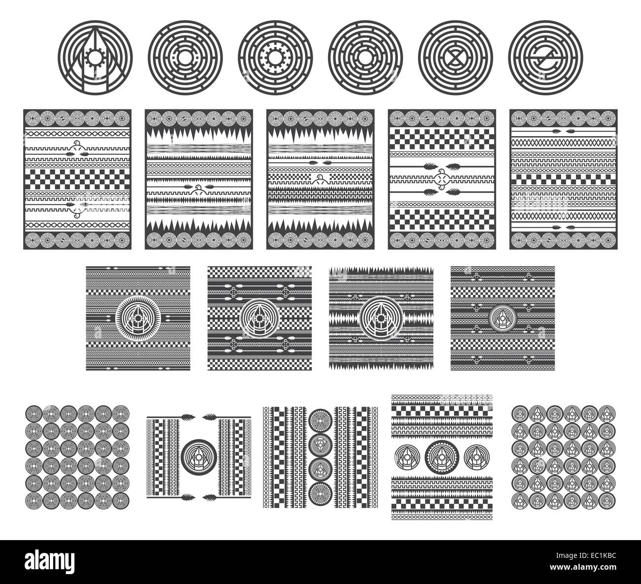 Modèle d'origine art Illustration de Vecteur