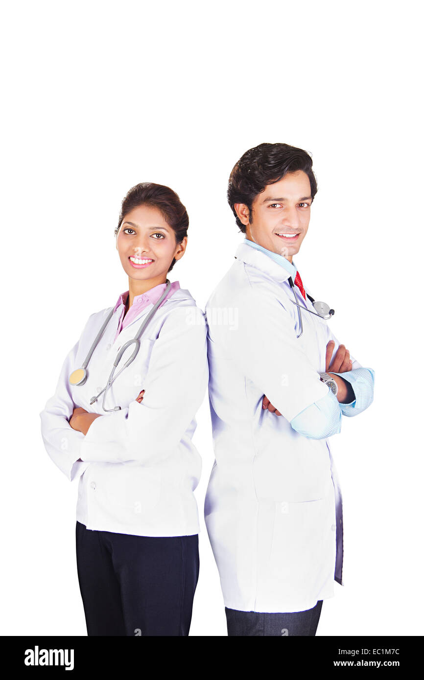 Deux médecin indien Banque D'Images
