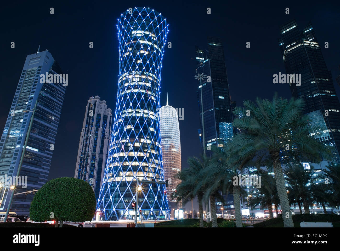 Bâtiments de Dafna sont - quartier des affaires - à Doha, Qatar Banque D'Images