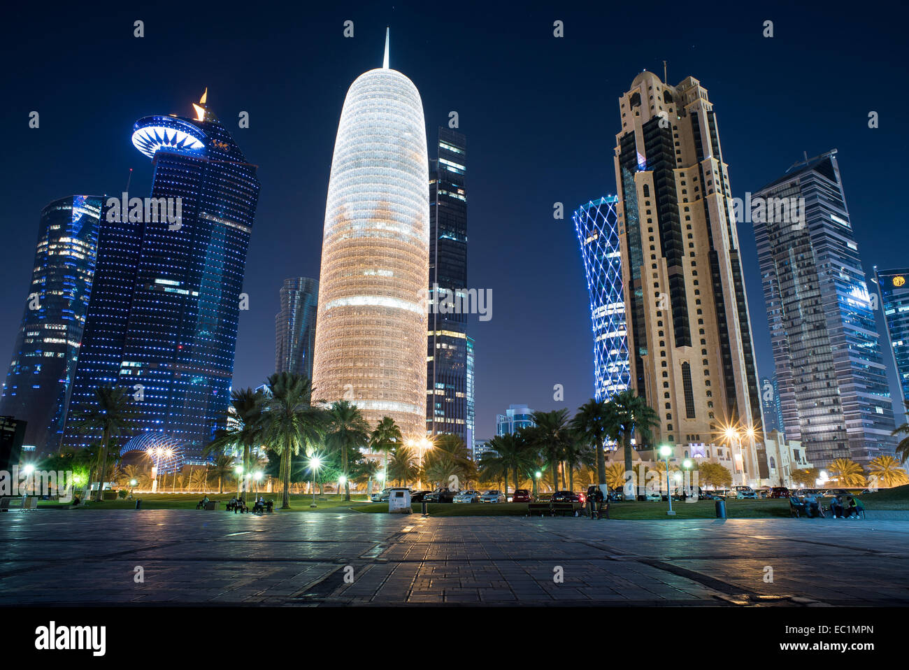 Bâtiments de Dafna - Doha, Qatar Banque D'Images