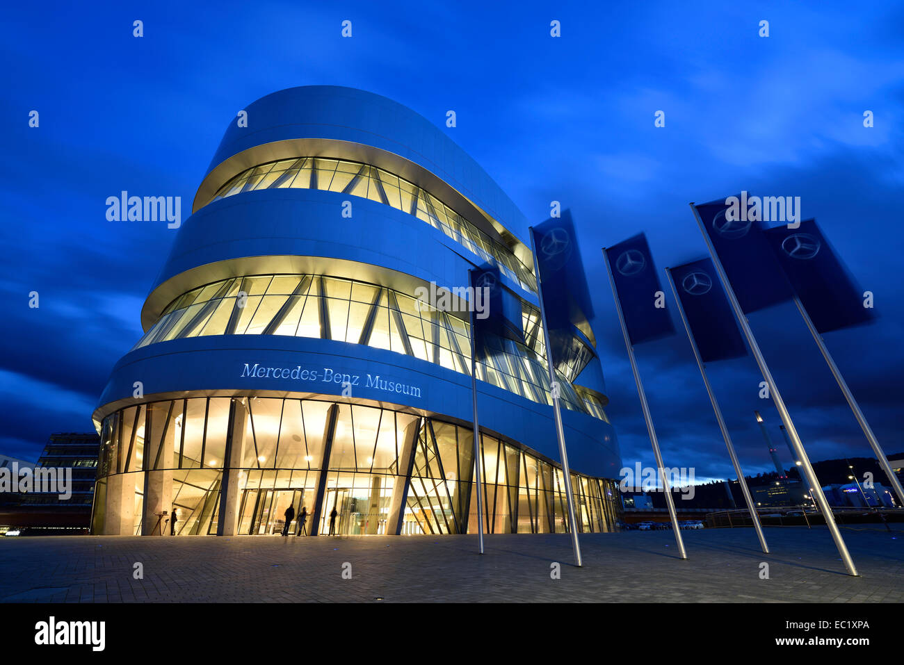 Musée Mercedes-Benz, Mercedes-Benz Welt, Stuttgart, Bade-Wurtemberg, Allemagne Banque D'Images