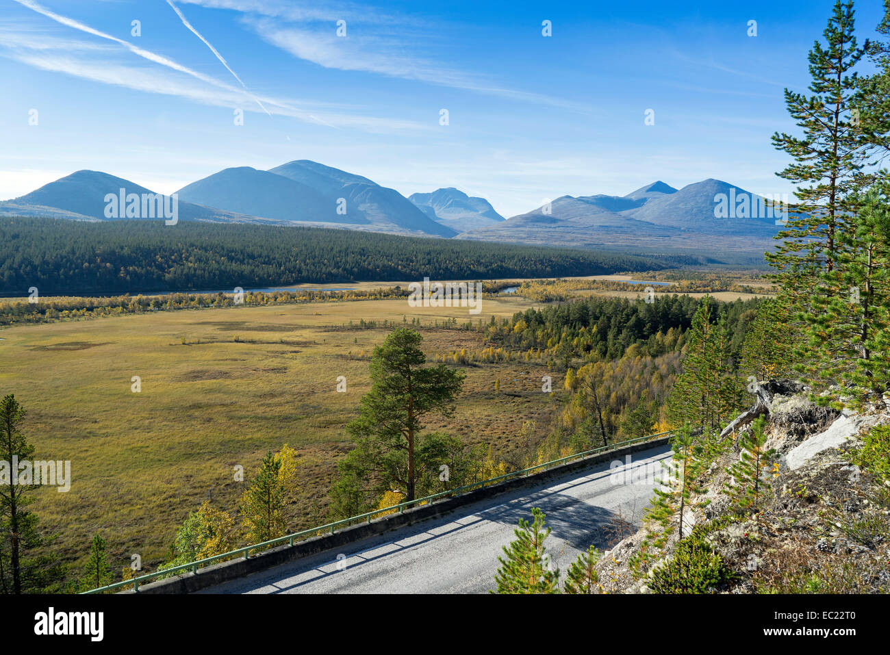 Route touristique national de Rondane Rondane, Parc National, Hedmark, Oppland, Norvège, Scandinavie, Europe Banque D'Images